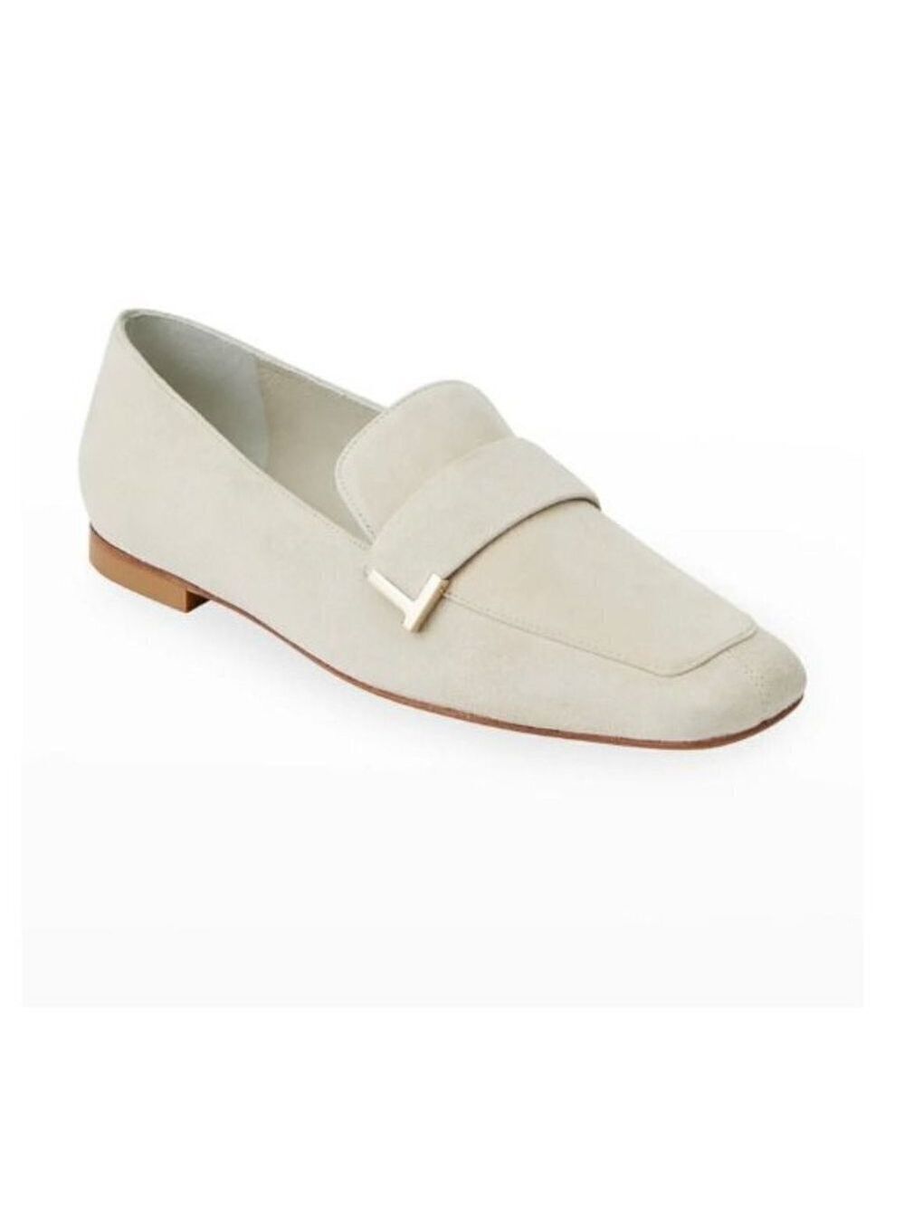 Lafayette 148 New York Eve Square-Toe Suede Loafers Women Size 9.5